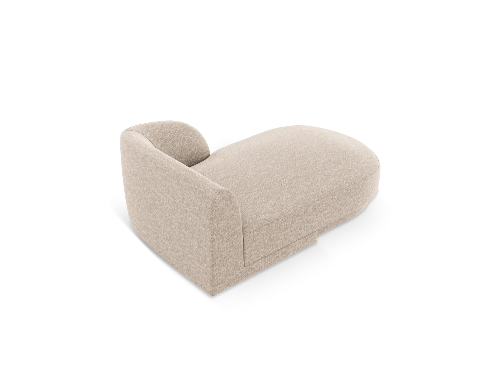 Miley Sofa Chaise Lounge rechts 2 Sitzer in Beige präsentiert im Onlineshop von KAQTU Design AG. L-Sofa rechts ist von Micadoni