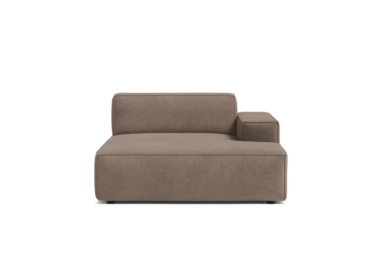 1-Sitzer Chaise Longue Rechts Jodie in Cappuccino-Liberty präsentiert im Onlineshop von KAQTU Design AG. Modulares Sofa ist von Micadoni