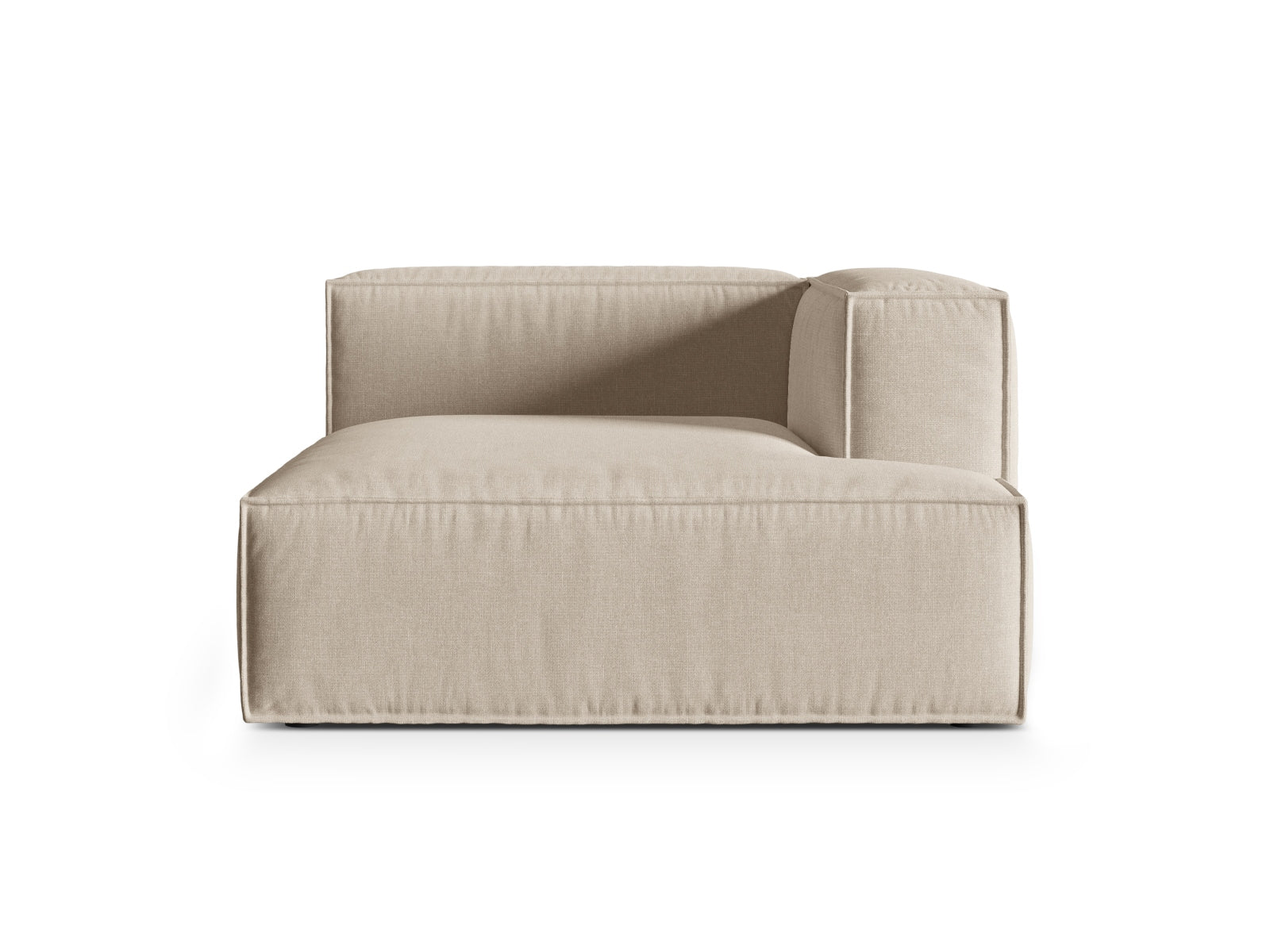 Nuria Modular Chaise Longue rechts  1 Sitzer in Beige präsentiert im Onlineshop von KAQTU Design AG. Modulares Sofa ist von Micadoni