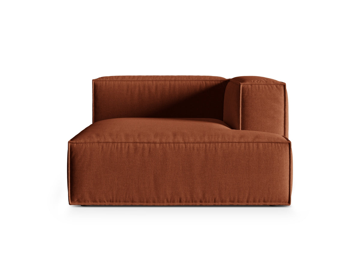 1-Sitzer Modul Chaise Longue Rechts Nuria in Brick-Liberty präsentiert im Onlineshop von KAQTU Design AG. Modulares Sofa ist von Micadoni