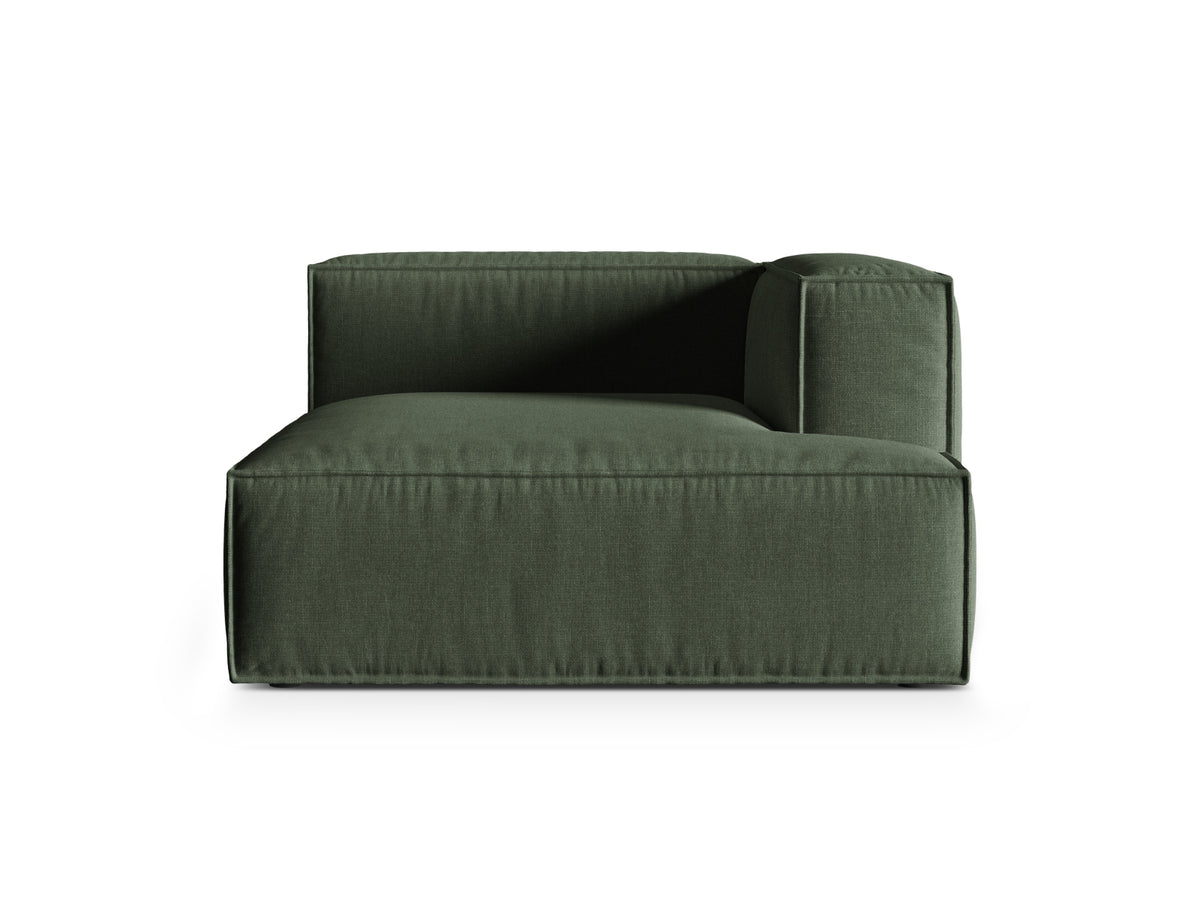 1-Sitzer Modul Chaise Longue Rechts Nuria in Moss Green-Liberty präsentiert im Onlineshop von KAQTU Design AG. Modulares Sofa ist von Micadoni