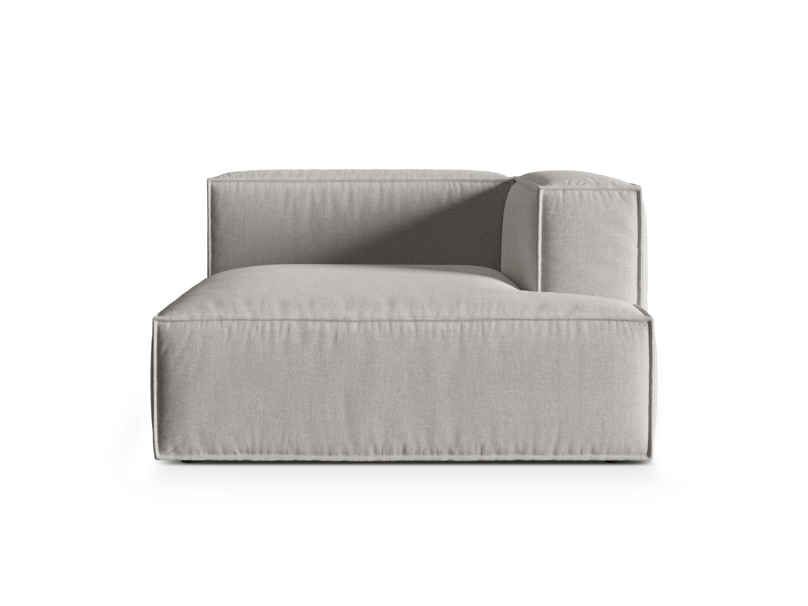 Nuria Modular Chaise Longue rechts  1 Sitzer in Light Grey präsentiert im Onlineshop von KAQTU Design AG. Modulares Sofa ist von Micadoni