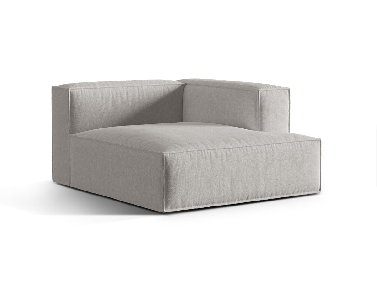 1-Sitzer Modul Chaise Longue Rechts Nuria in Light Grey-Liberty präsentiert im Onlineshop von KAQTU Design AG. Modulares Sofa ist von Micadoni