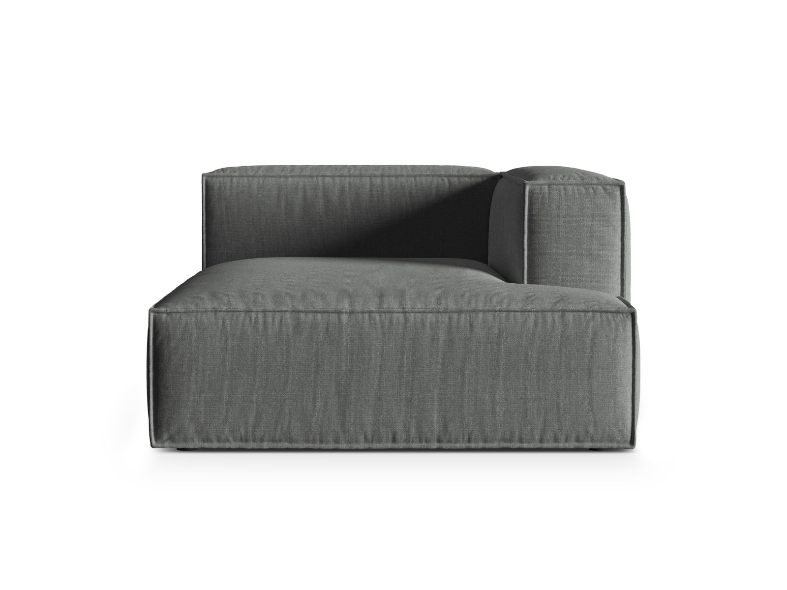 Nuria Modular Chaise Longue rechts  1 Sitzer in Grey präsentiert im Onlineshop von KAQTU Design AG. Modulares Sofa ist von Micadoni