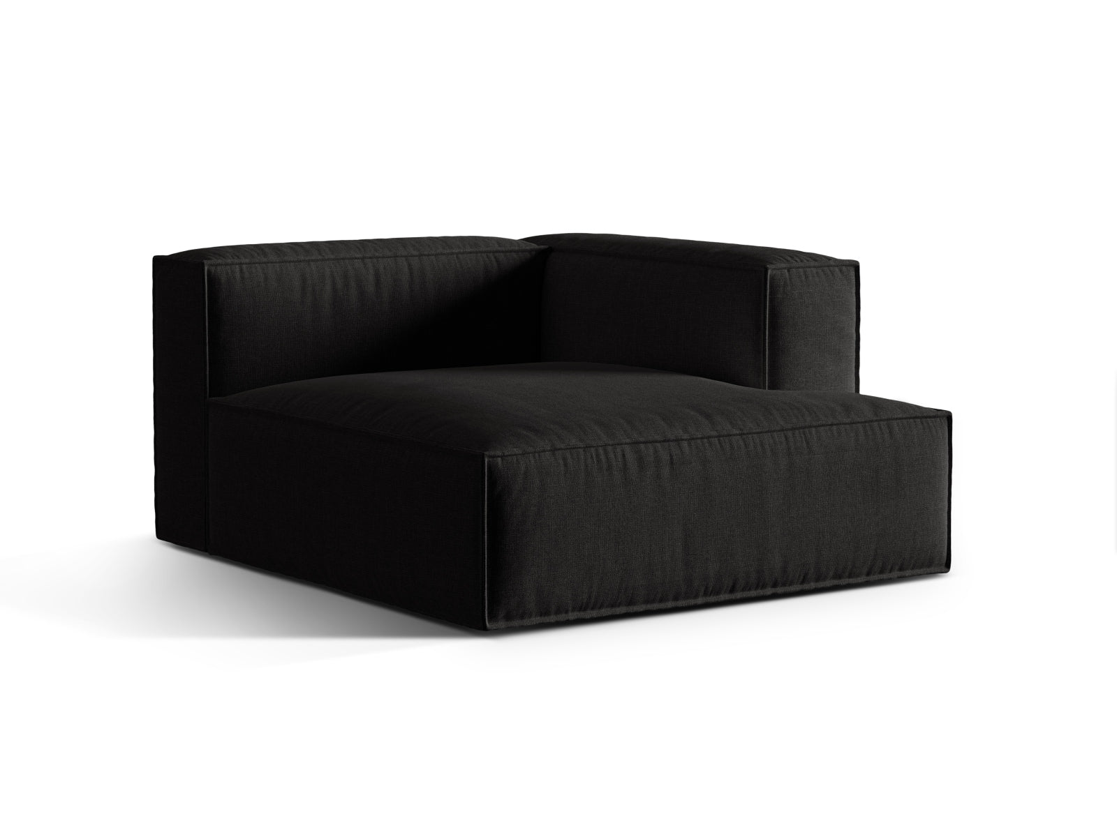 Nuria Modular Chaise Longue rechts  1 Sitzer in Black präsentiert im Onlineshop von KAQTU Design AG. Modulares Sofa ist von Micadoni