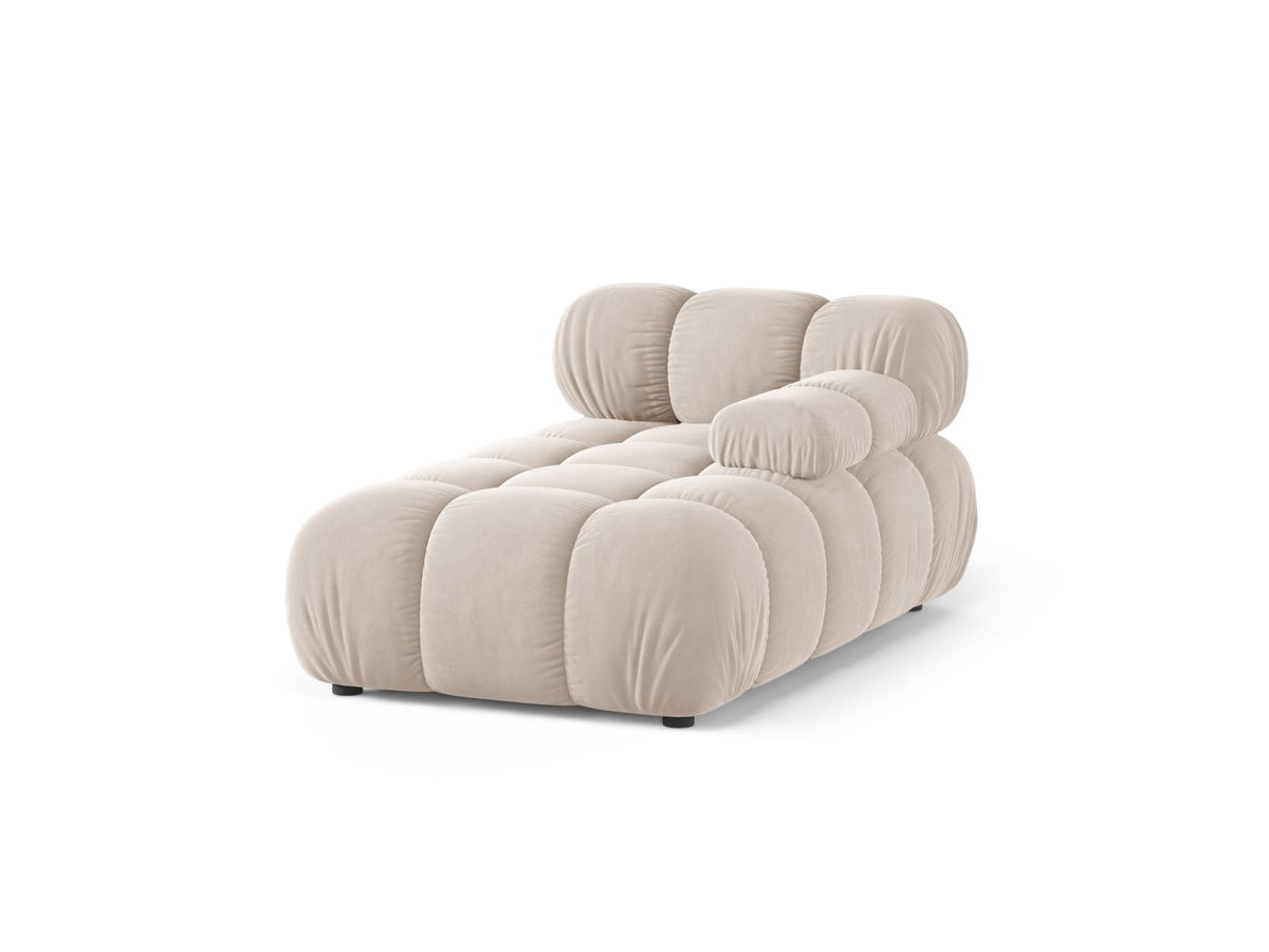 1-Sitzer Chaise Longue rechts Bellis in Light Beige-Venus präsentiert im Onlineshop von KAQTU Design AG. Modulares Sofa ist von Micadoni