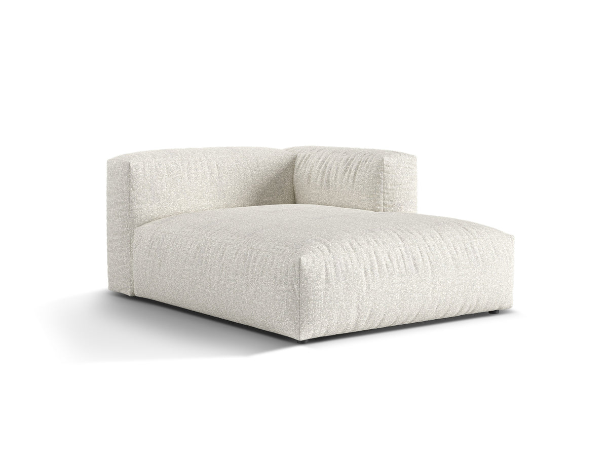1-Sitzer Chaise Longue Rechts Martina in Grey Beige Melange-Monet präsentiert im Onlineshop von KAQTU Design AG. Modulares Sofa ist von Micadoni