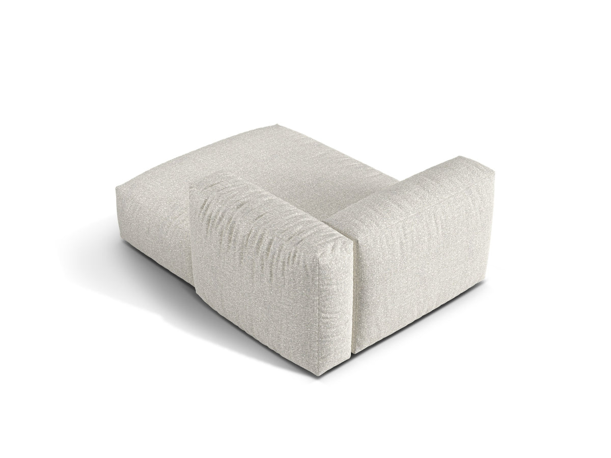 1-Sitzer Chaise Longue Rechts Martina in Grey Beige Melange-Monet präsentiert im Onlineshop von KAQTU Design AG. Modulares Sofa ist von Micadoni