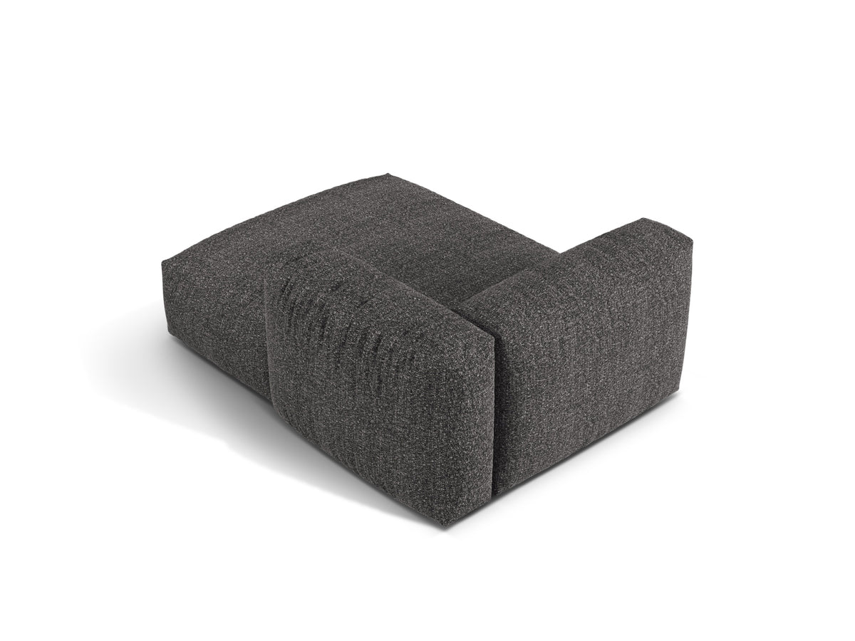 1-Sitzer Chaise Longue Rechts Martina in Anthracite-Monet präsentiert im Onlineshop von KAQTU Design AG. Modulares Sofa ist von Micadoni