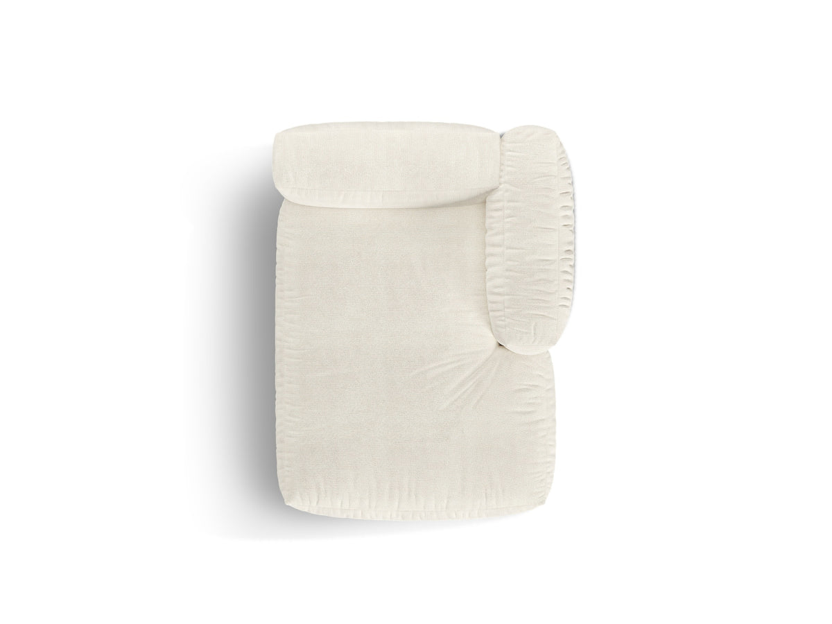 1-Sitzer Chaise Longue Rechts Martina in Ivory-Monet präsentiert im Onlineshop von KAQTU Design AG. Modulares Sofa ist von Micadoni