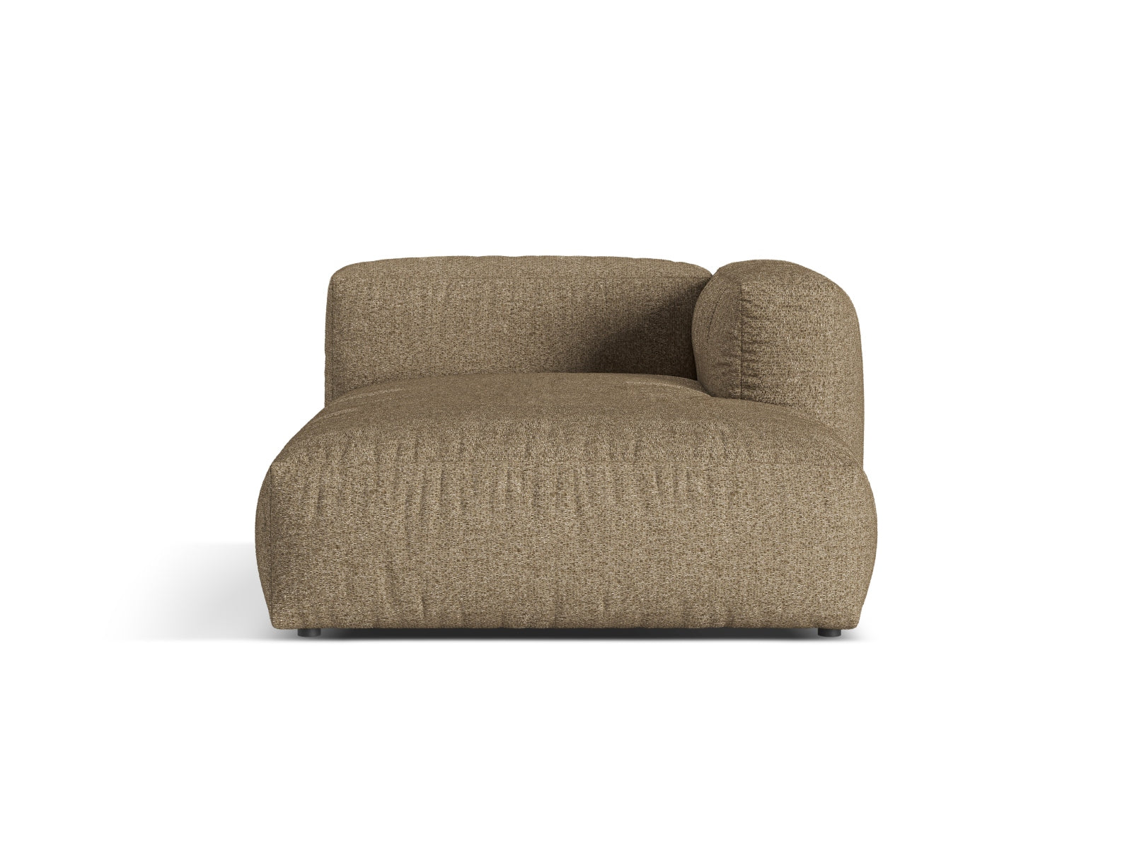 1-Sitzer Chaise Longue Rechts Martina in Cappuccino-Monet präsentiert im Onlineshop von KAQTU Design AG. Modulares Sofa ist von Micadoni