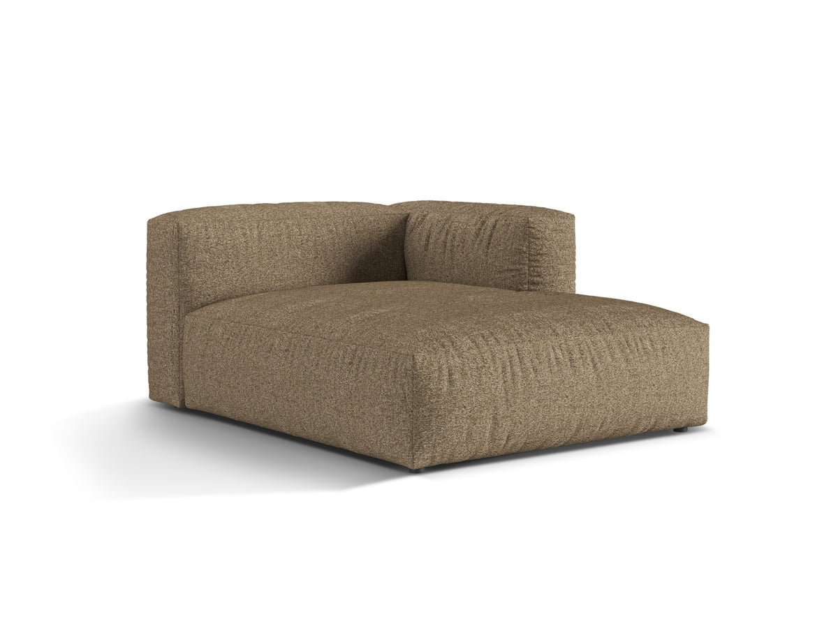 1-Sitzer Chaise Longue Rechts Martina in Cappuccino-Monet präsentiert im Onlineshop von KAQTU Design AG. Modulares Sofa ist von Micadoni