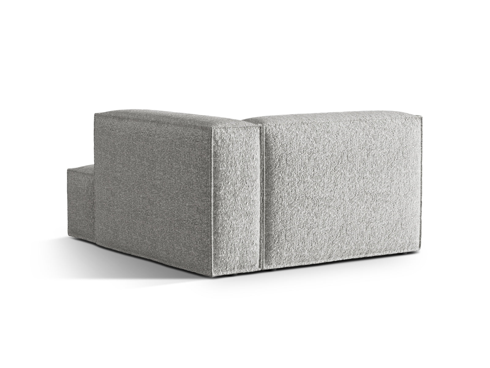 Nuria Boucle Chaise Longue rechts 1 Sitzer in Silver präsentiert im Onlineshop von KAQTU Design AG. Modulares Sofa ist von Micadoni