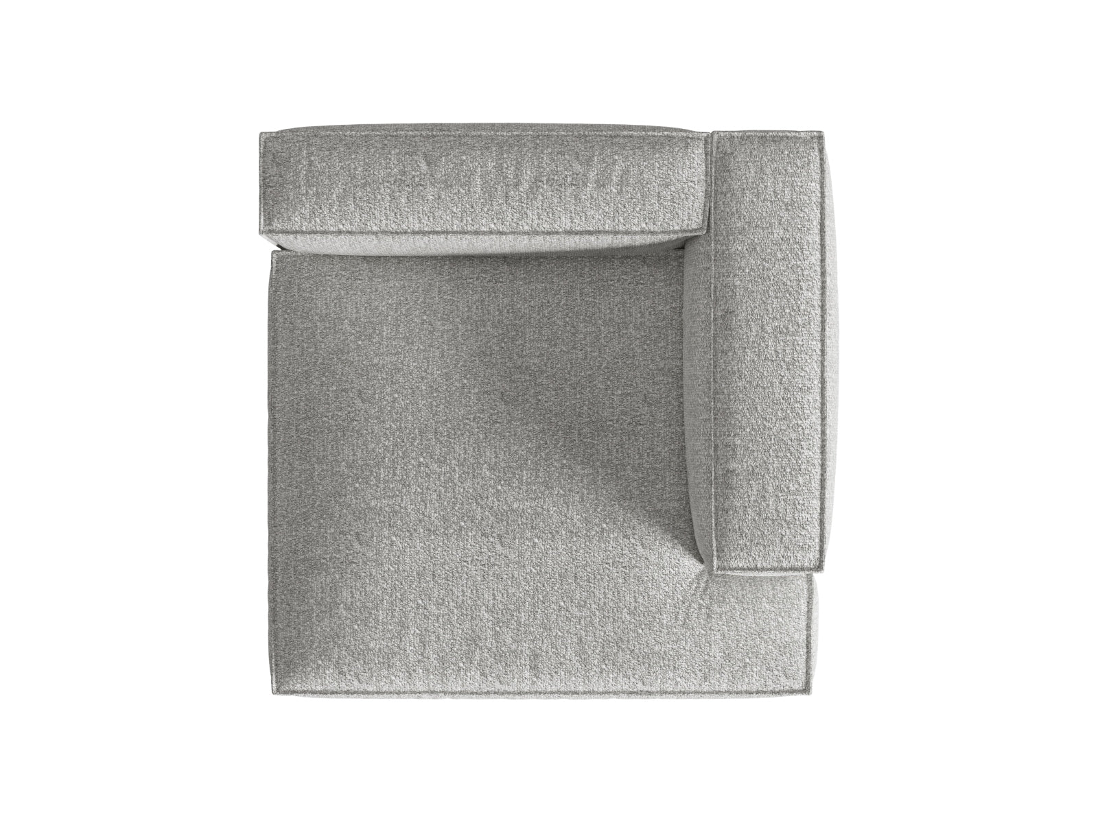 Nuria Boucle Chaise Longue rechts 1 Sitzer in Silver präsentiert im Onlineshop von KAQTU Design AG. Modulares Sofa ist von Micadoni