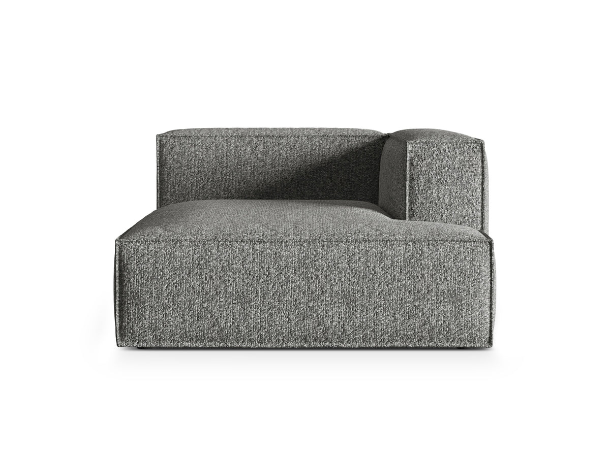 Nuria Boucle Chaise Longue rechts 1 Sitzer in Graphite-Monet präsentiert im Onlineshop von KAQTU Design AG. Modulares Sofa ist von Micadoni