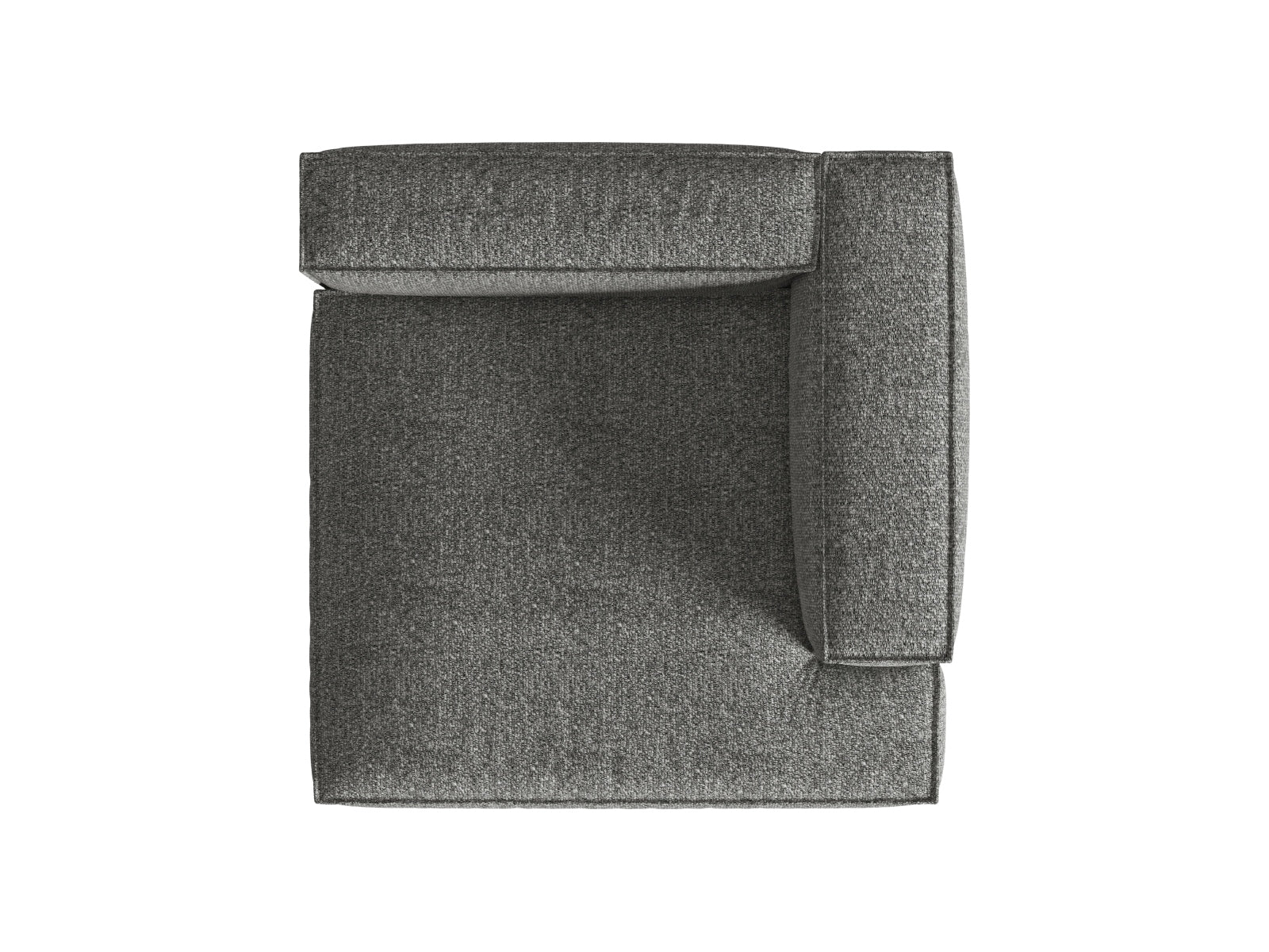 Nuria Boucle Chaise Longue rechts 1 Sitzer in Graphite präsentiert im Onlineshop von KAQTU Design AG. Modulares Sofa ist von Micadoni
