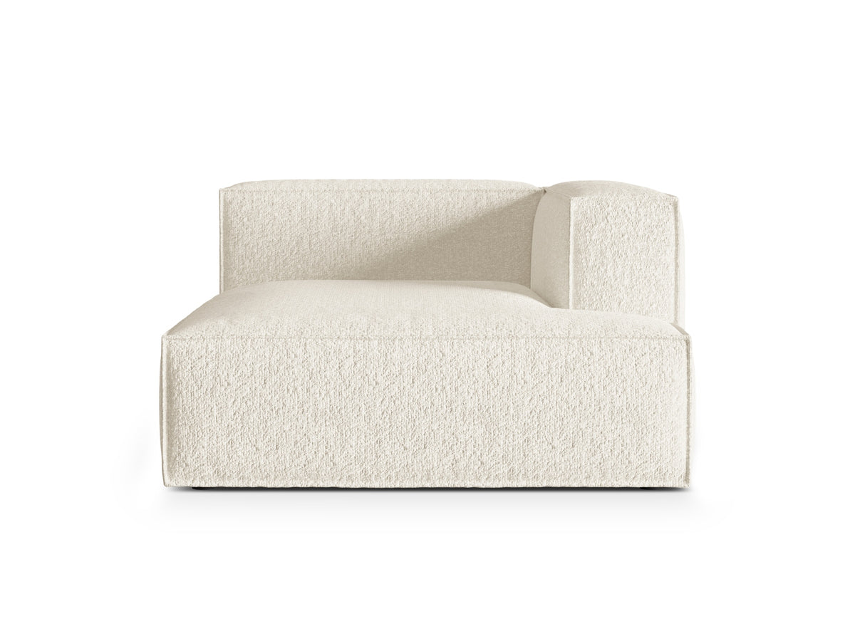 Nuria Boucle Chaise Longue rechts 1 Sitzer in Ivory-Monet präsentiert im Onlineshop von KAQTU Design AG. Modulares Sofa ist von Micadoni