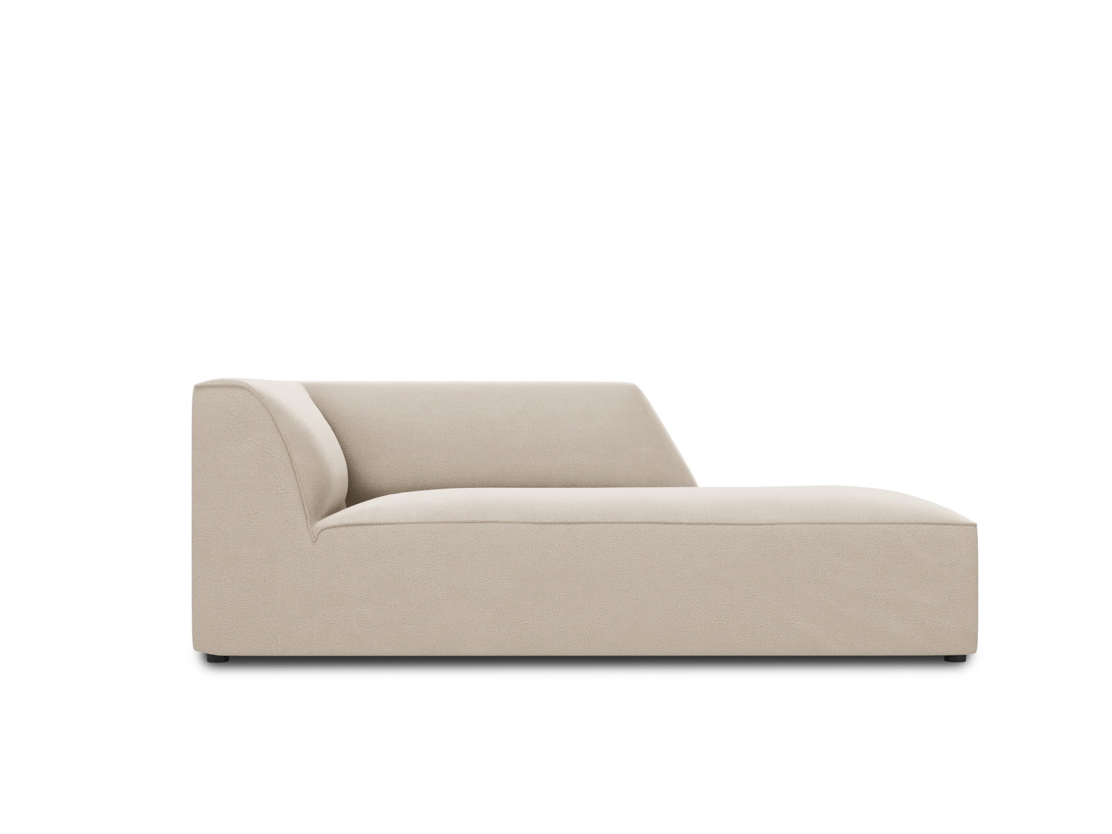Ruby Velour Sofa Chaise Lounge rechts 1 Sitz in Beige präsentiert im Onlineshop von KAQTU Design AG. L-Sofa rechts ist von Micadoni