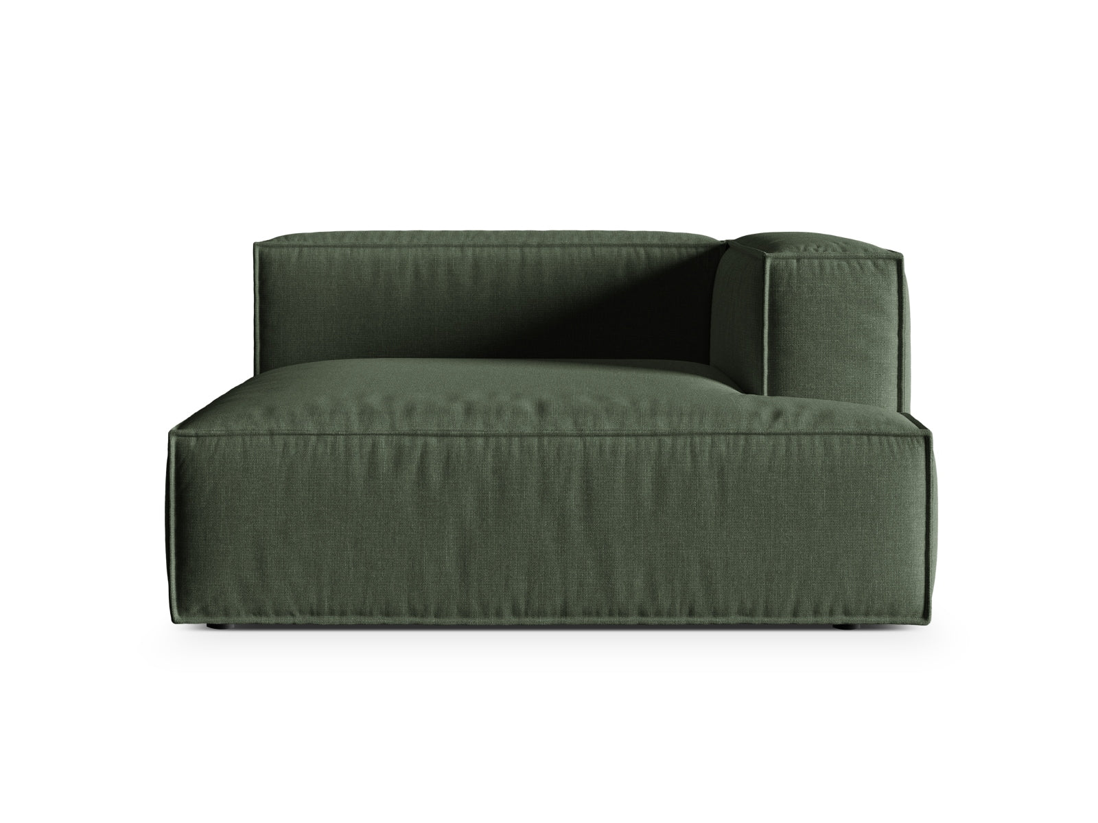 Nuria Modular Chaise Longue rechts  1 Sitzer in Moss Green präsentiert im Onlineshop von KAQTU Design AG. Modulares Sofa ist von Micadoni