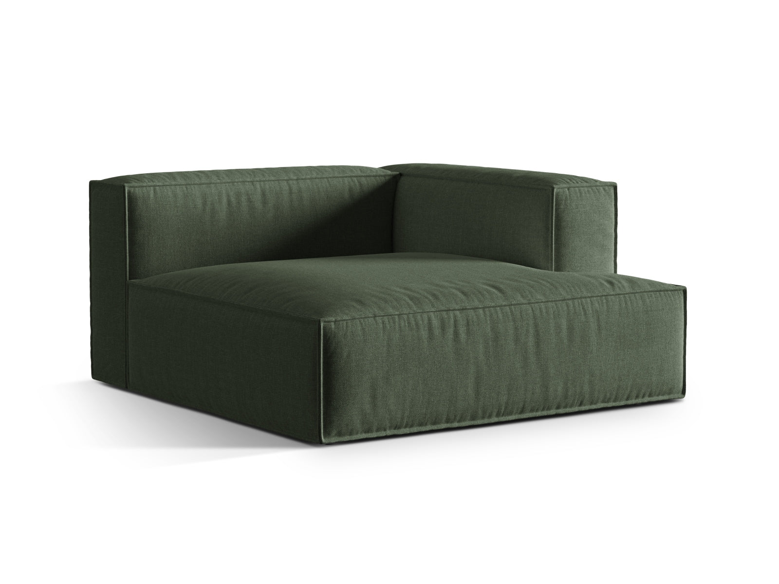 Nuria Modular Chaise Longue rechts  1 Sitzer in Moss Green präsentiert im Onlineshop von KAQTU Design AG. Modulares Sofa ist von Micadoni