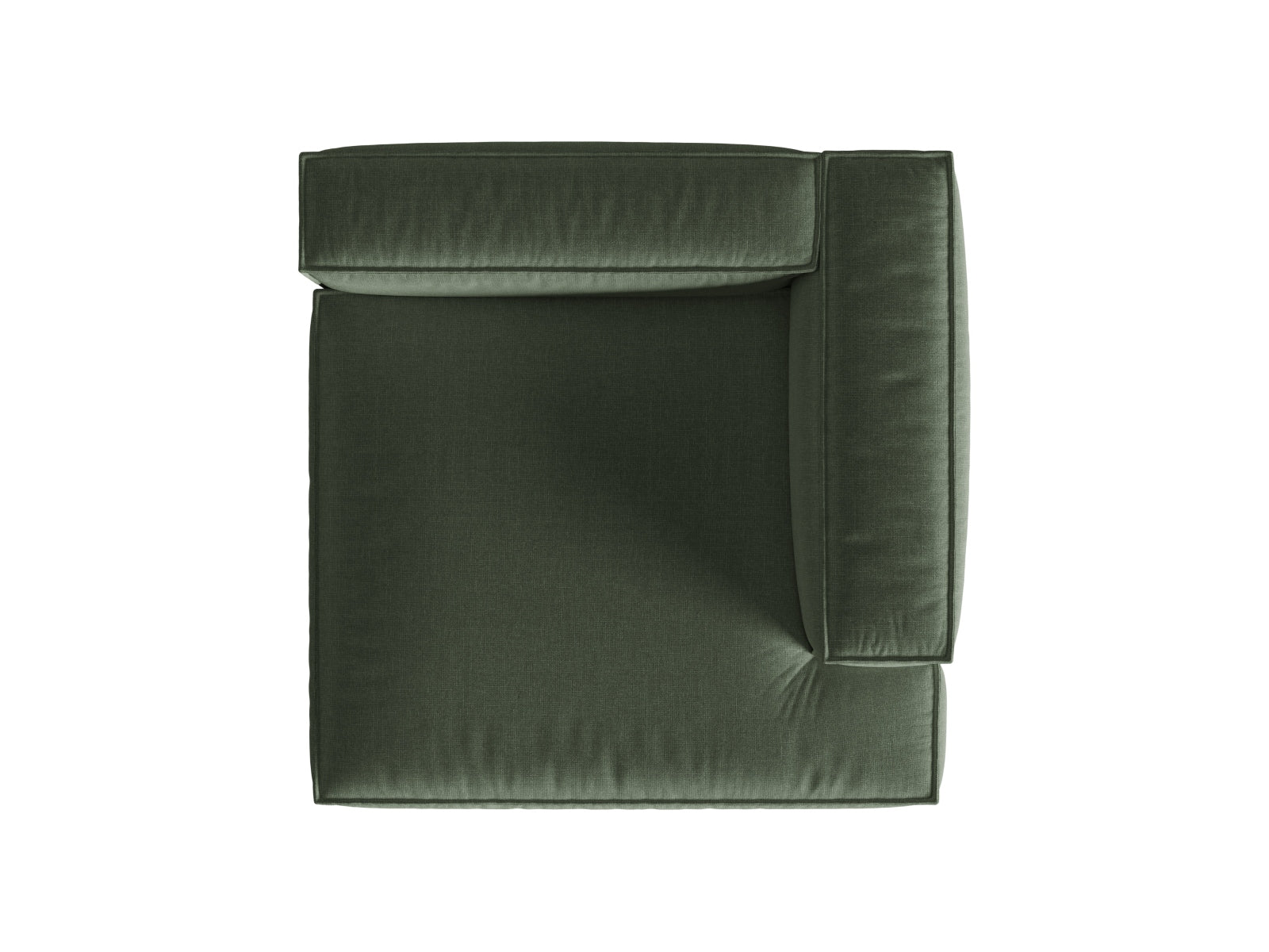 Nuria Modular Chaise Longue rechts  1 Sitzer in Moss Green präsentiert im Onlineshop von KAQTU Design AG. Modulares Sofa ist von Micadoni