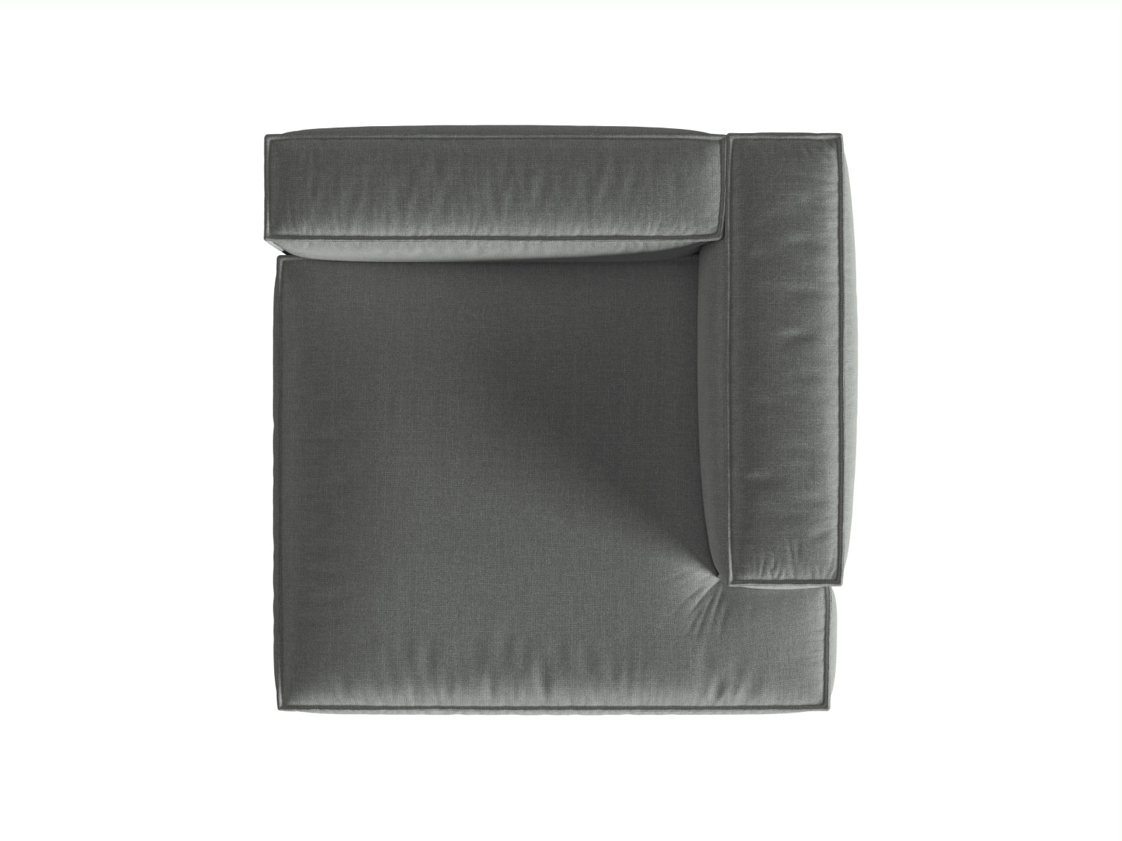Nuria Modular Chaise Longue rechts  1 Sitzer in Grey präsentiert im Onlineshop von KAQTU Design AG. Modulares Sofa ist von Micadoni