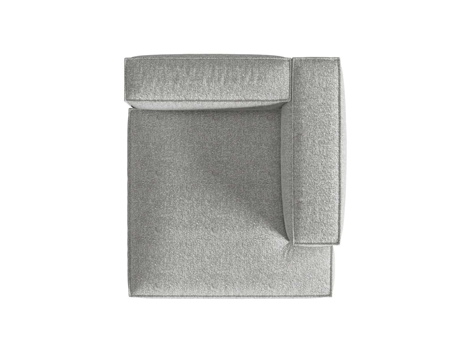 Nuria Boucle Chaise Longue rechts 1 Sitzer in Silver präsentiert im Onlineshop von KAQTU Design AG. Modulares Sofa ist von Micadoni