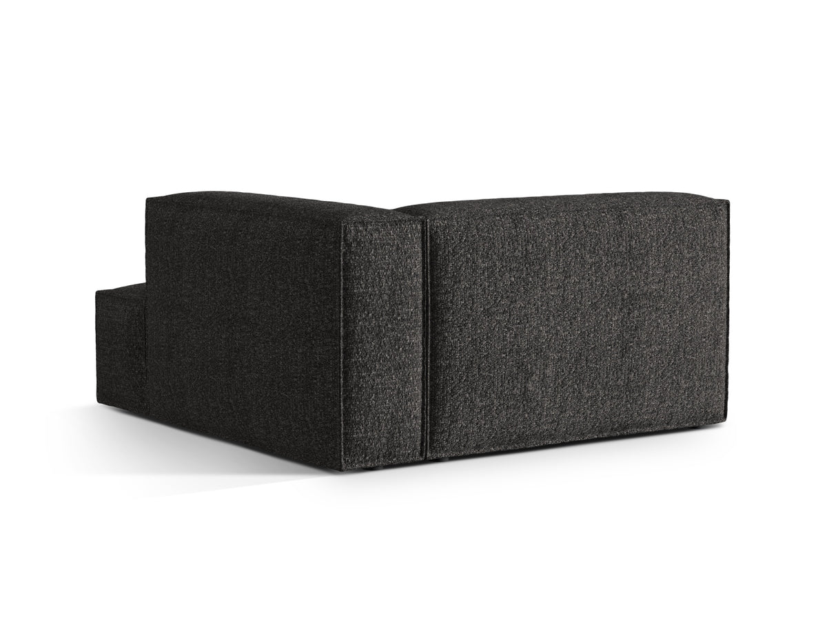 Nuria Boucle Chaise Longue rechts 1 Sitzer in Anthracite-Monet präsentiert im Onlineshop von KAQTU Design AG. Modulares Sofa ist von Micadoni