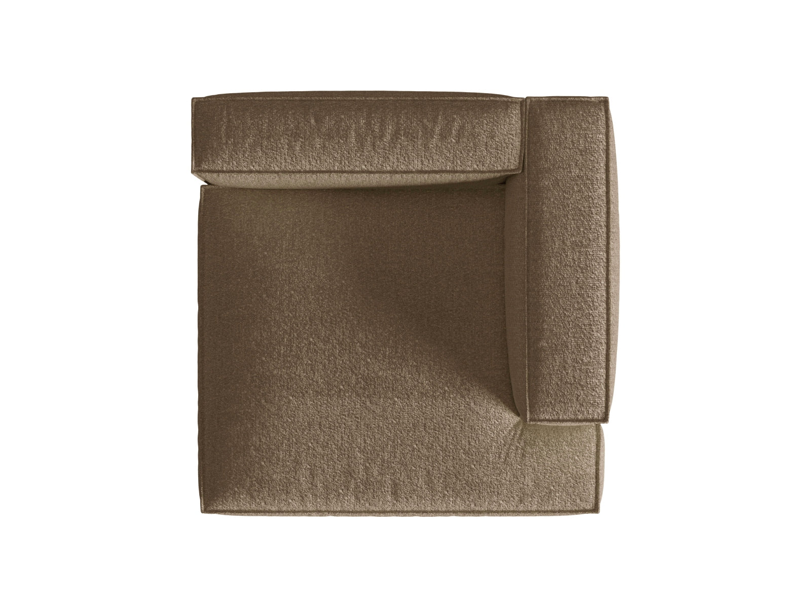 Nuria Boucle Chaise Longue rechts 1 Sitzer in Cappuccino präsentiert im Onlineshop von KAQTU Design AG. Modulares Sofa ist von Micadoni