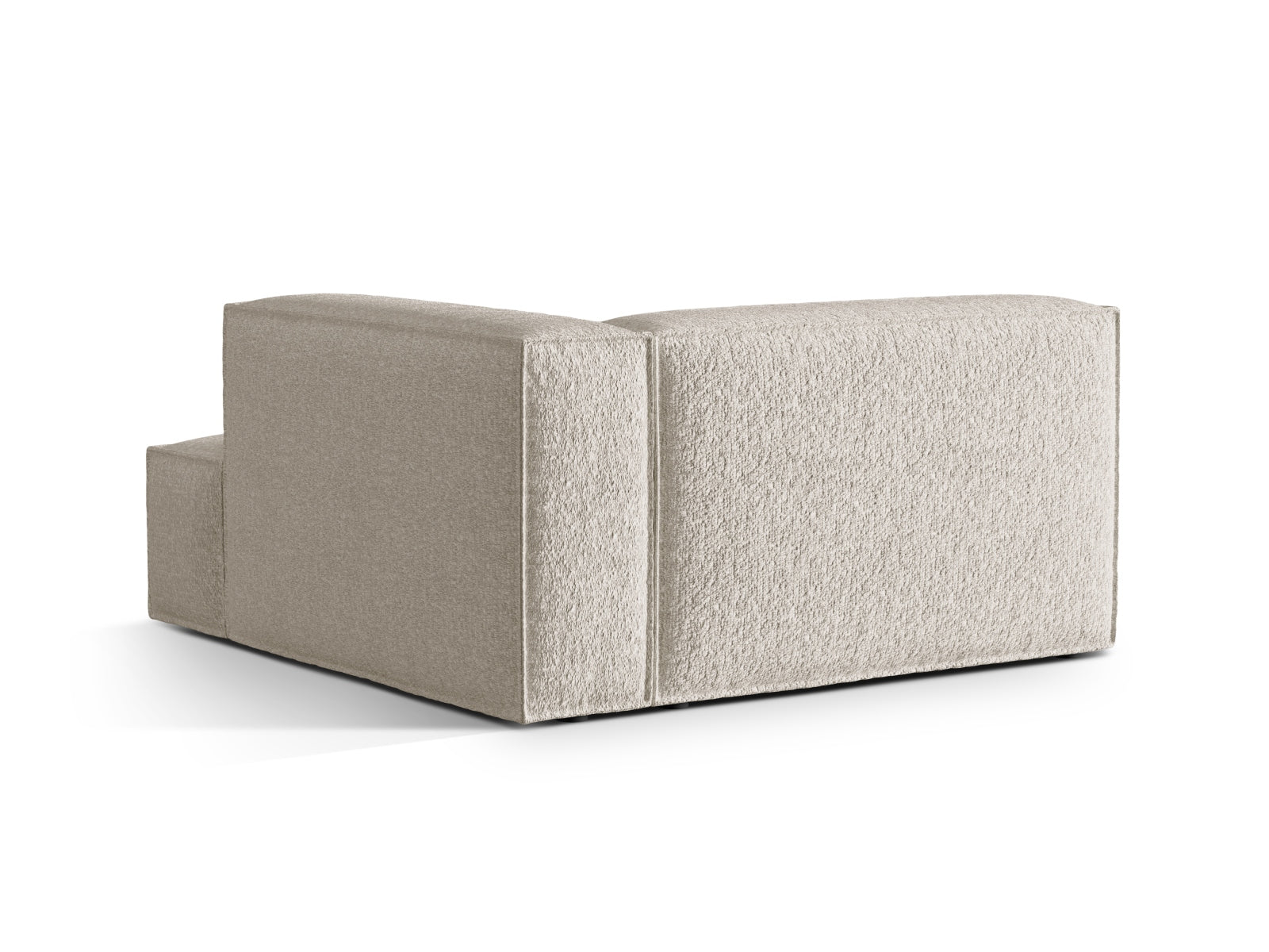 Nuria Boucle Chaise Longue rechts 1 Sitzer in Beige präsentiert im Onlineshop von KAQTU Design AG. Modulares Sofa ist von Micadoni