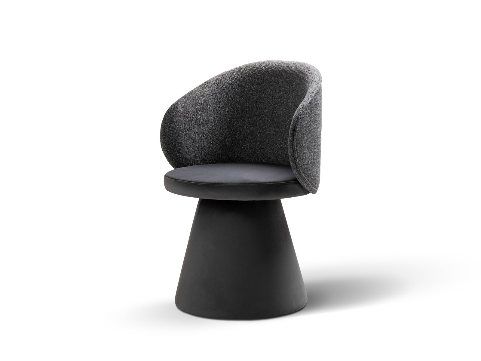 Inez Sessel 1 Sitzer in Dark Grey Melange, Grey präsentiert im Onlineshop von KAQTU Design AG. Sessel ist von Micadoni