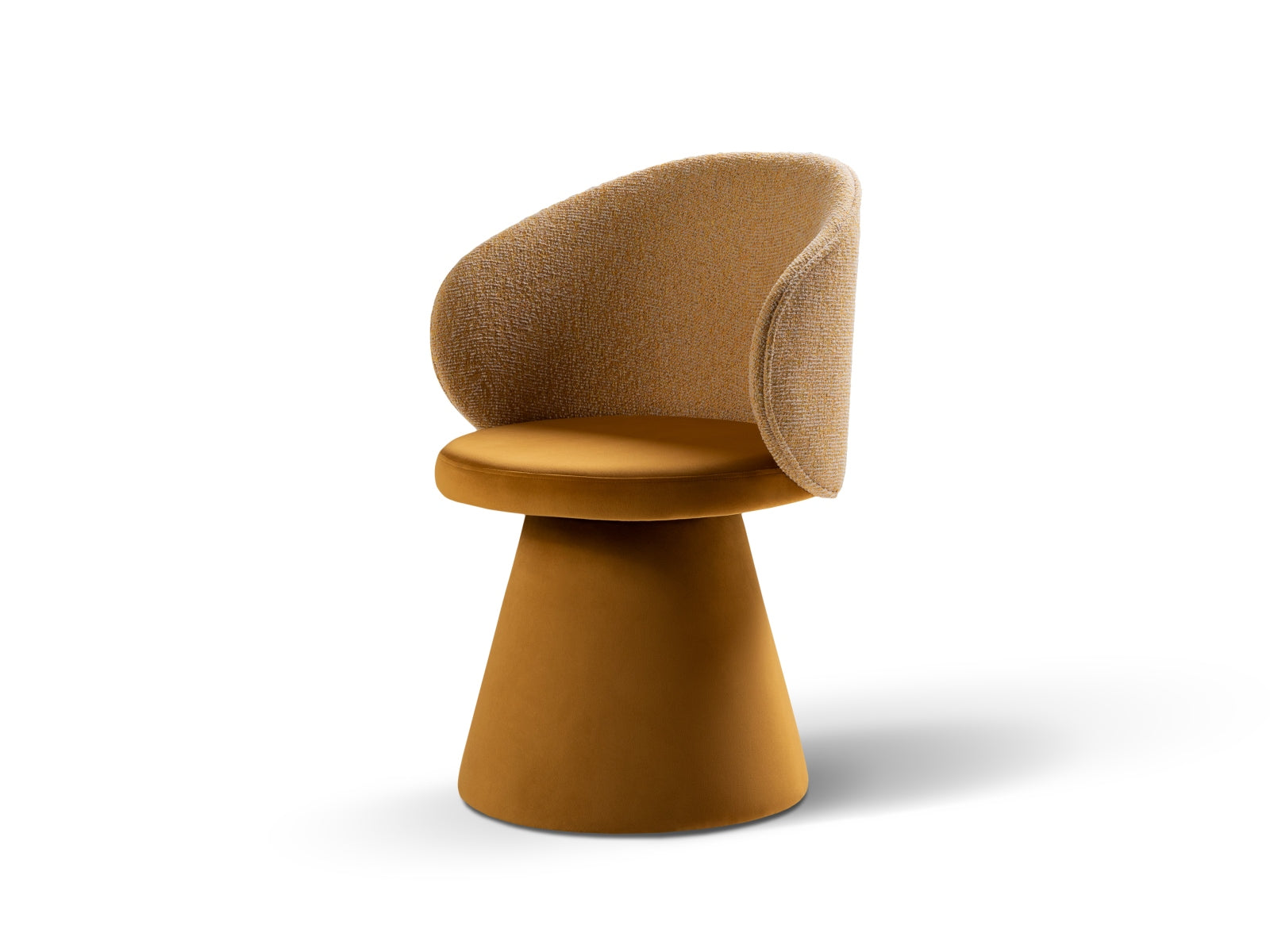 Inez Sessel 1 Sitzer in Mustard Melange, Yellow präsentiert im Onlineshop von KAQTU Design AG. Sessel ist von Micadoni