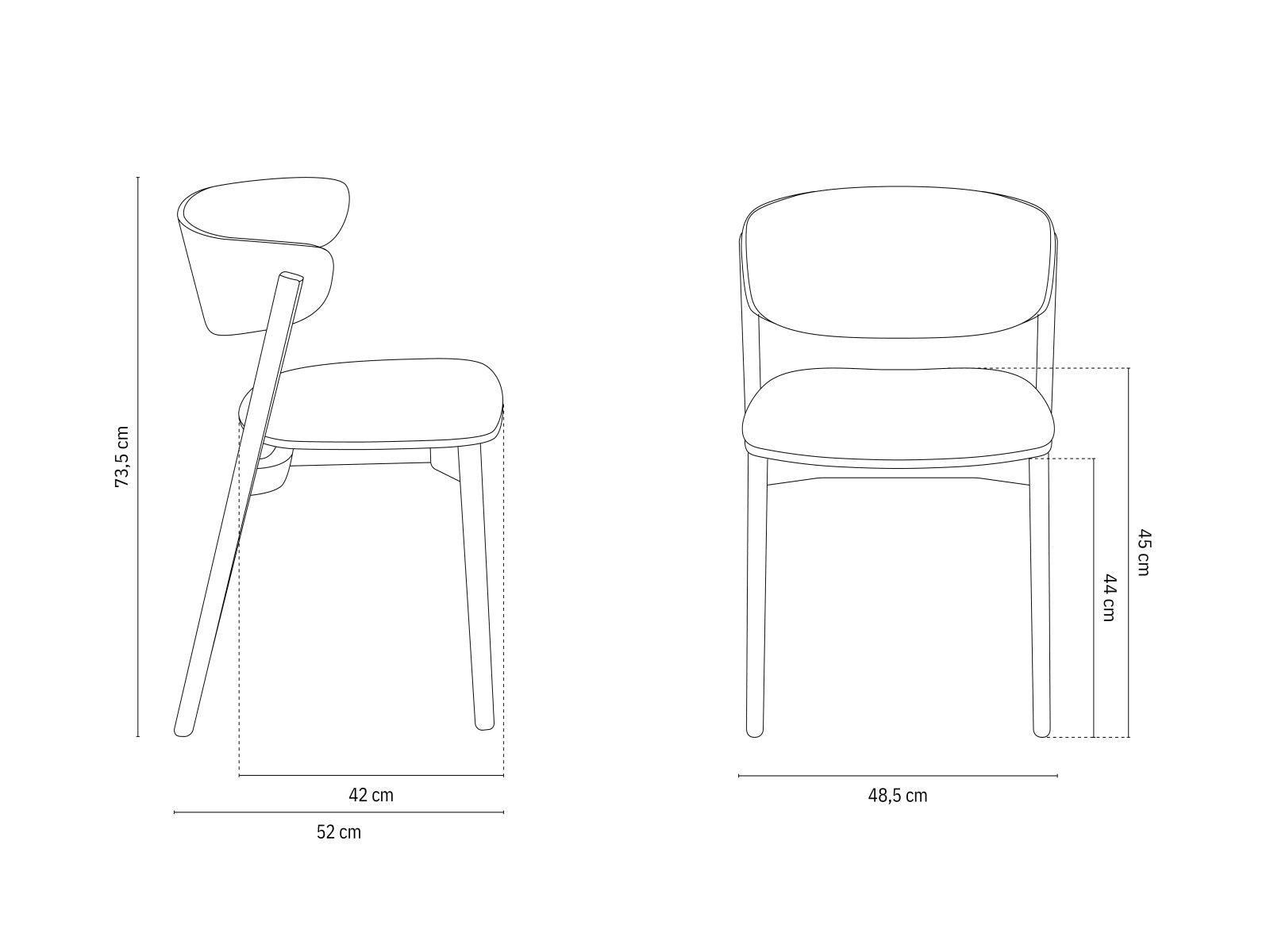 Mares Esszimmerstuhl in  präsentiert im Onlineshop von KAQTU Design AG. Stuhl ist von Micadoni