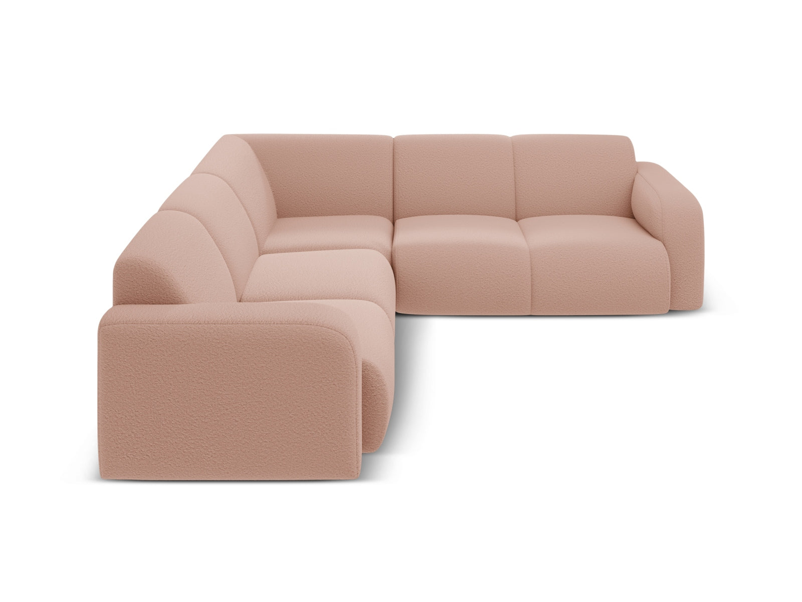 Molino Symmetrical Ecksofa 5 Sitzer in Powder Pink präsentiert im Onlineshop von KAQTU Design AG. Ecksofa ist von Micadoni