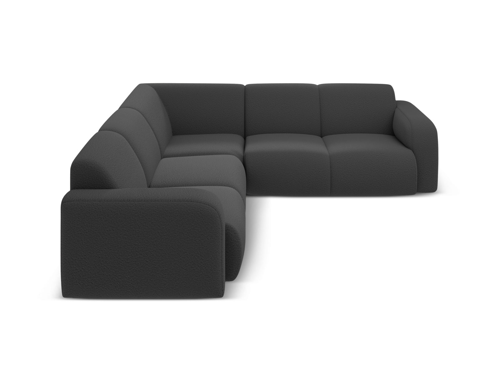 Molino Symmetrical Ecksofa 5 Sitzer in Dark Grey präsentiert im Onlineshop von KAQTU Design AG. Ecksofa ist von Micadoni