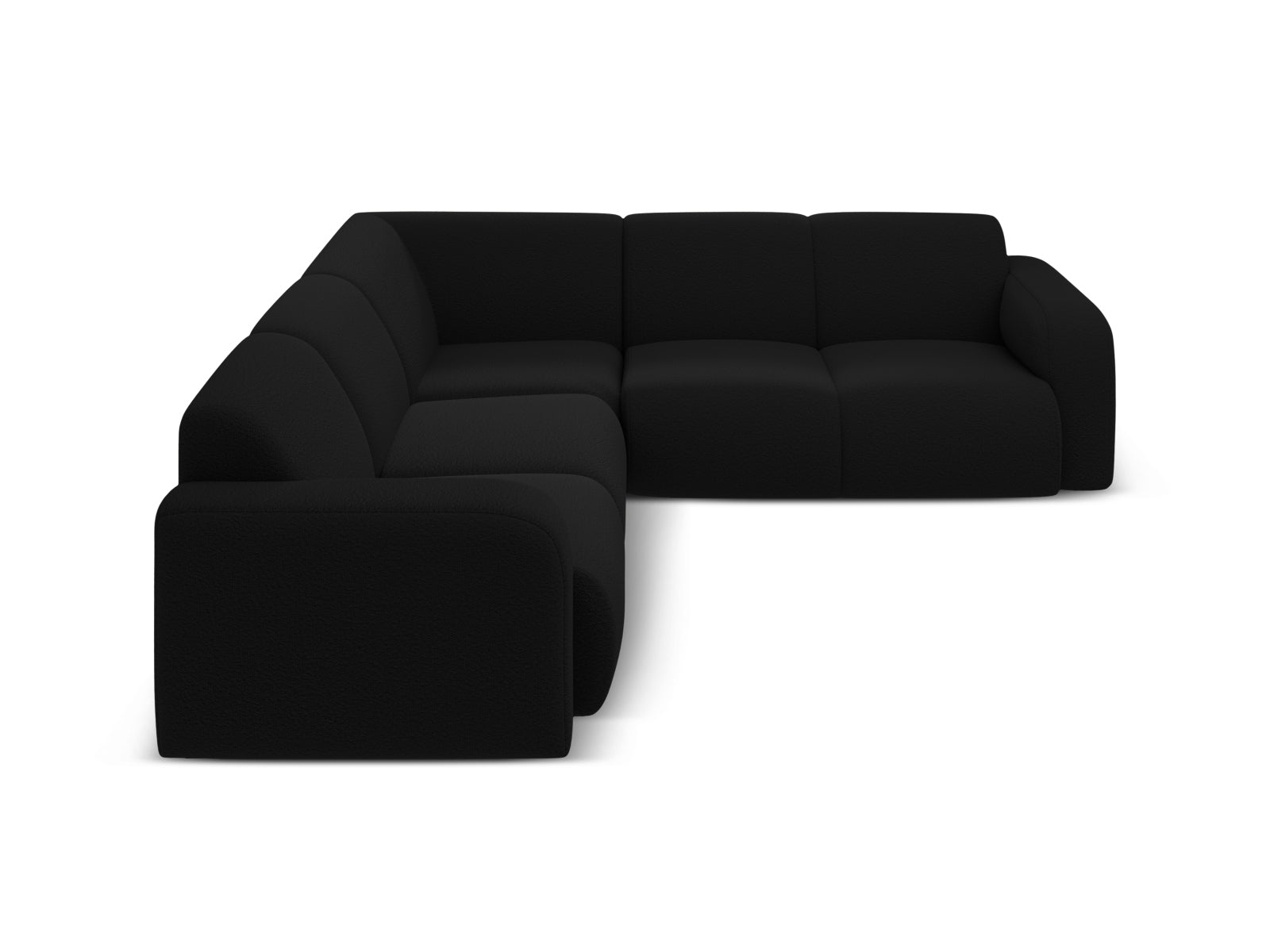 Molino Symmetrical Ecksofa 5 Sitzer in Black präsentiert im Onlineshop von KAQTU Design AG. Ecksofa ist von Micadoni