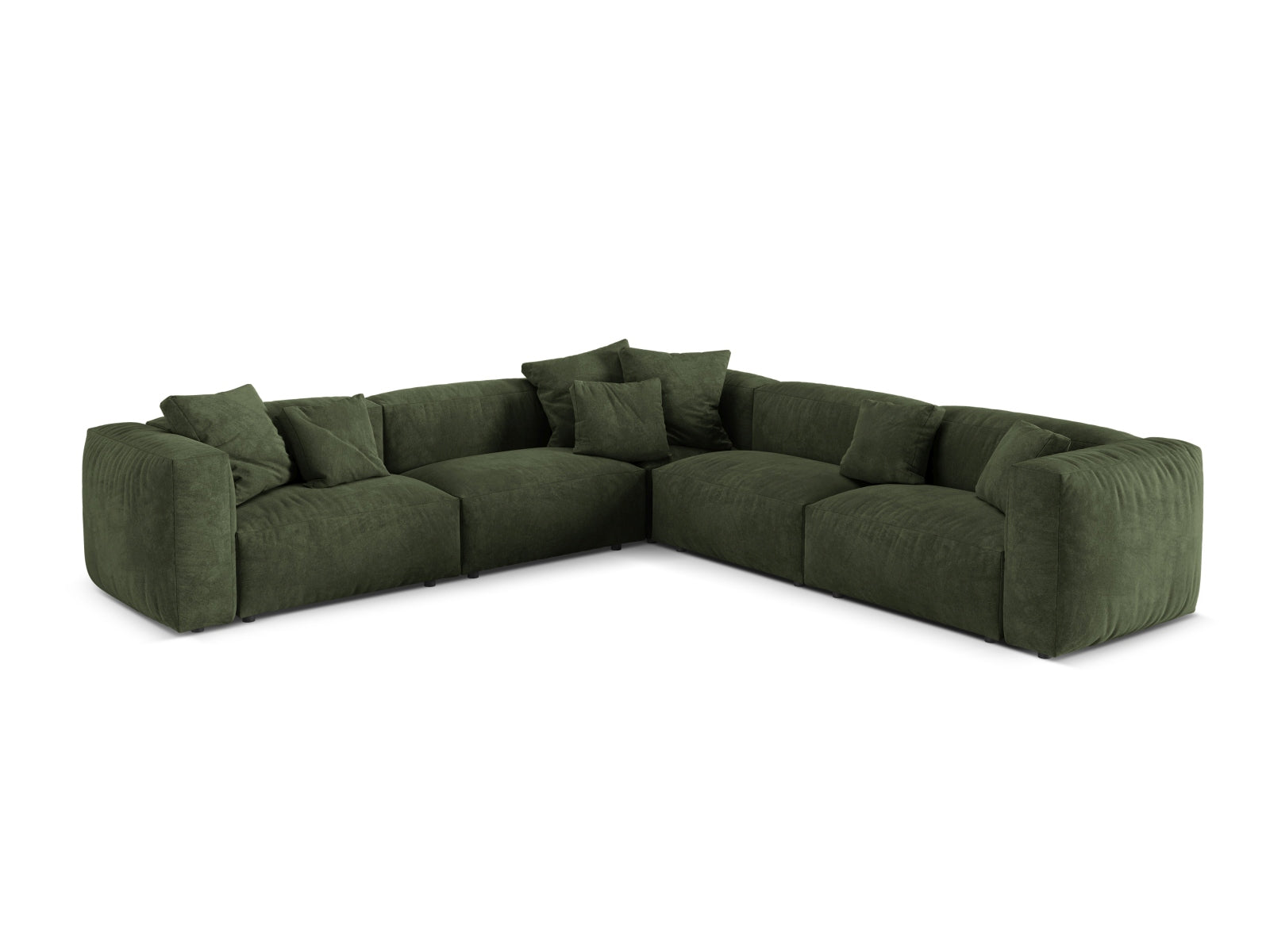 Elegantes 5-Sitzer Ecksofa Symmetric Martina von Micadoni, perfekt für gesellige Runden und modernes Wohndesign.