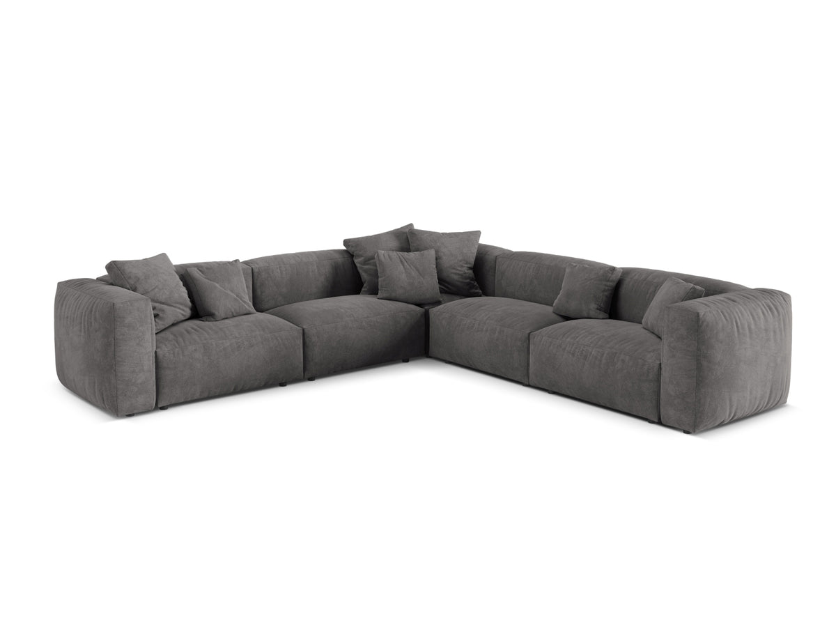 5-Sitzer Modular Ecksofa Symmetric Martina in Grey-Vogue präsentiert im Onlineshop von KAQTU Design AG. Ecksofa ist von Micadoni