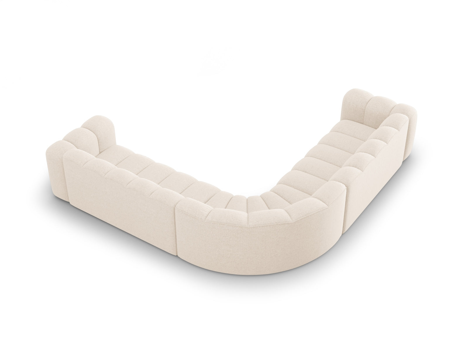 Lupine Modulares Symmetrical Ecksofa 5 Sitzer in Light Beige präsentiert im Onlineshop von KAQTU Design AG. Ecksofa ist von Micadoni