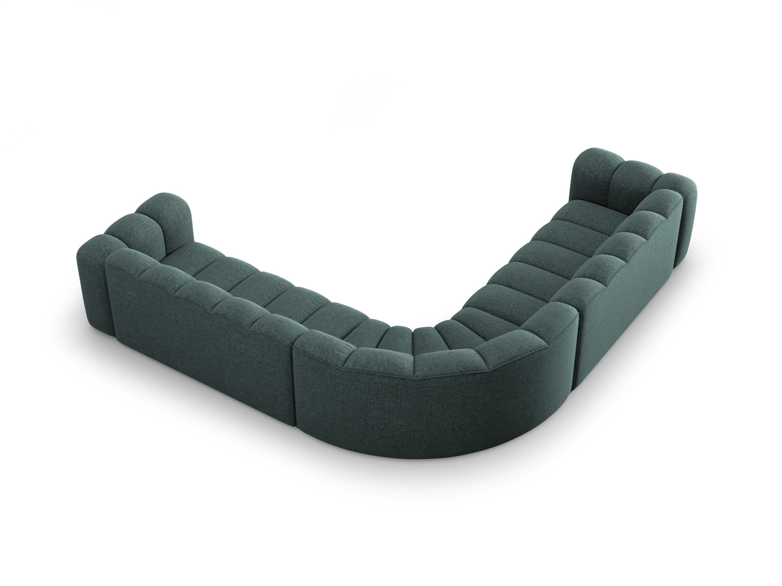 Lupine Modulares Symmetrical Ecksofa 5 Sitzer in Petrol präsentiert im Onlineshop von KAQTU Design AG. Ecksofa ist von Micadoni