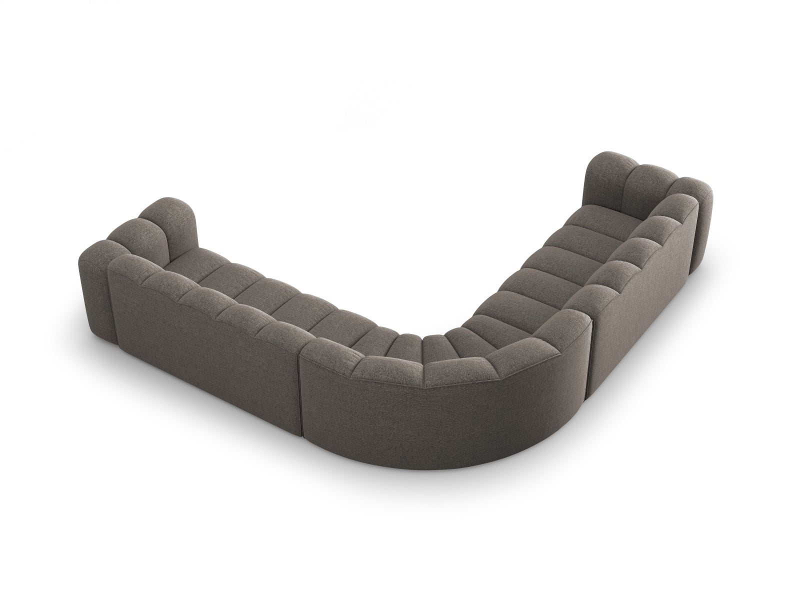 Lupine Modulares Symmetrical Ecksofa 5 Sitzer in Grey präsentiert im Onlineshop von KAQTU Design AG. Ecksofa ist von Micadoni