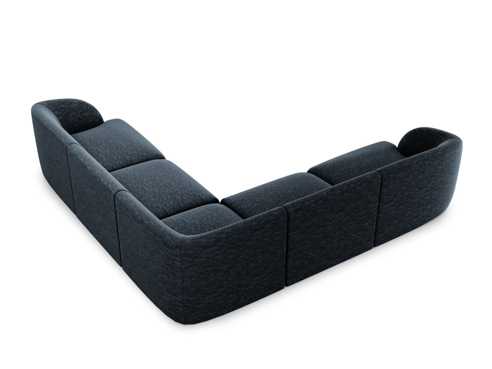 Miley Symmetrical Ecksofa 5 Sitzer in Royal Blue präsentiert im Onlineshop von KAQTU Design AG. Ecksofa ist von Micadoni