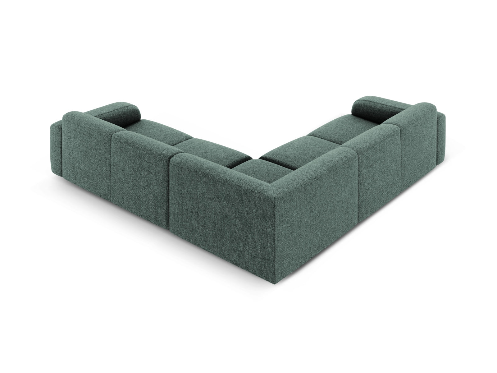 Molino Symmetrical Ecksofa 5 Sitzer in Petrol präsentiert im Onlineshop von KAQTU Design AG. Ecksofa ist von Micadoni