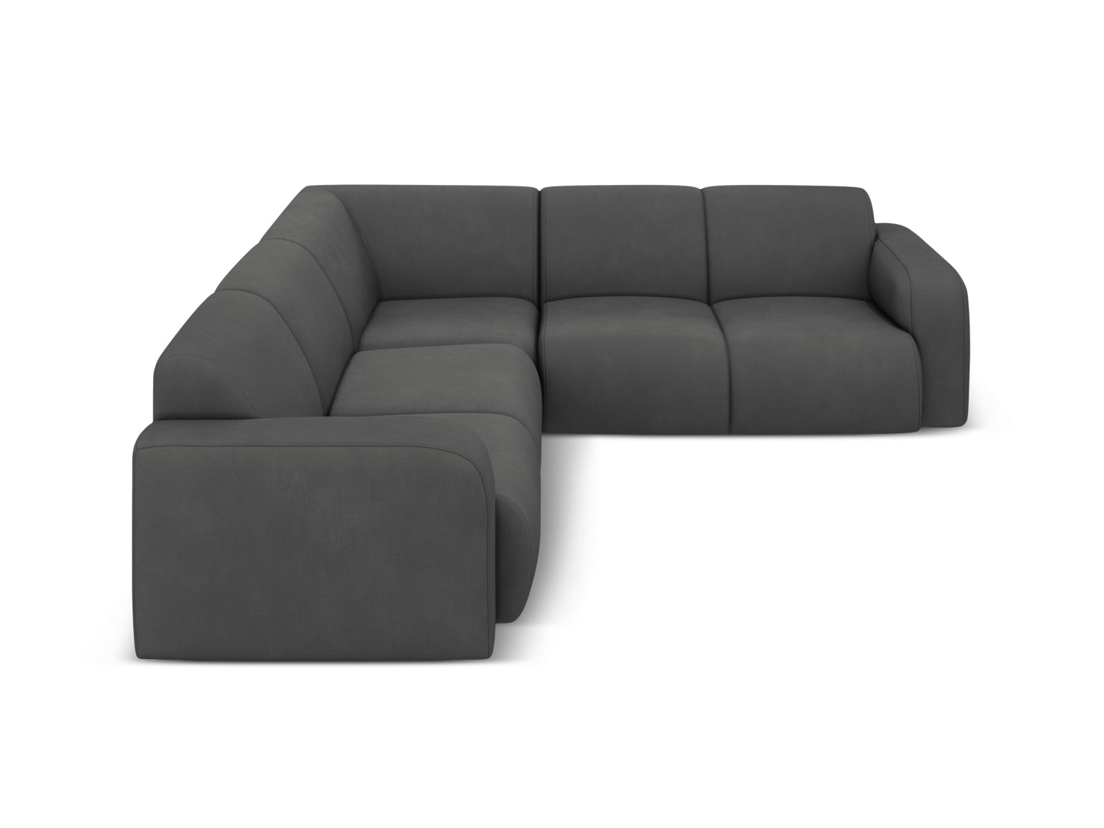 Molino Symmetrical Ecksofa 5 Sitzer in Dark Grey präsentiert im Onlineshop von KAQTU Design AG. Ecksofa ist von Micadoni