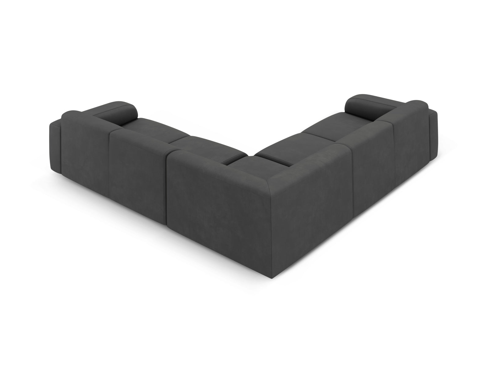 Molino Symmetrical Ecksofa 5 Sitzer in Dark Grey präsentiert im Onlineshop von KAQTU Design AG. Ecksofa ist von Micadoni