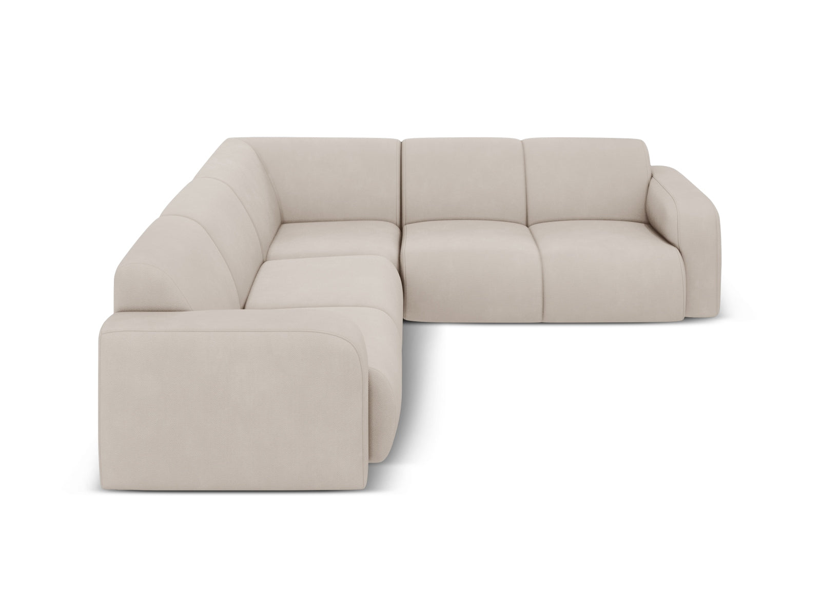 Molino Symmetrical Ecksofa 5 Sitzer in Beige präsentiert im Onlineshop von KAQTU Design AG. Ecksofa ist von Micadoni