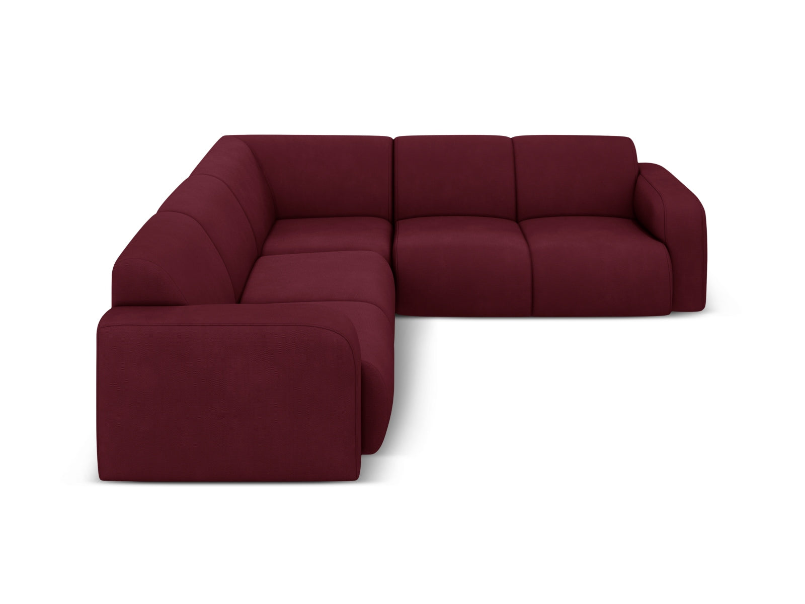 Molino Symmetrical Ecksofa 5 Sitzer in Bordeaux präsentiert im Onlineshop von KAQTU Design AG. Ecksofa ist von Micadoni