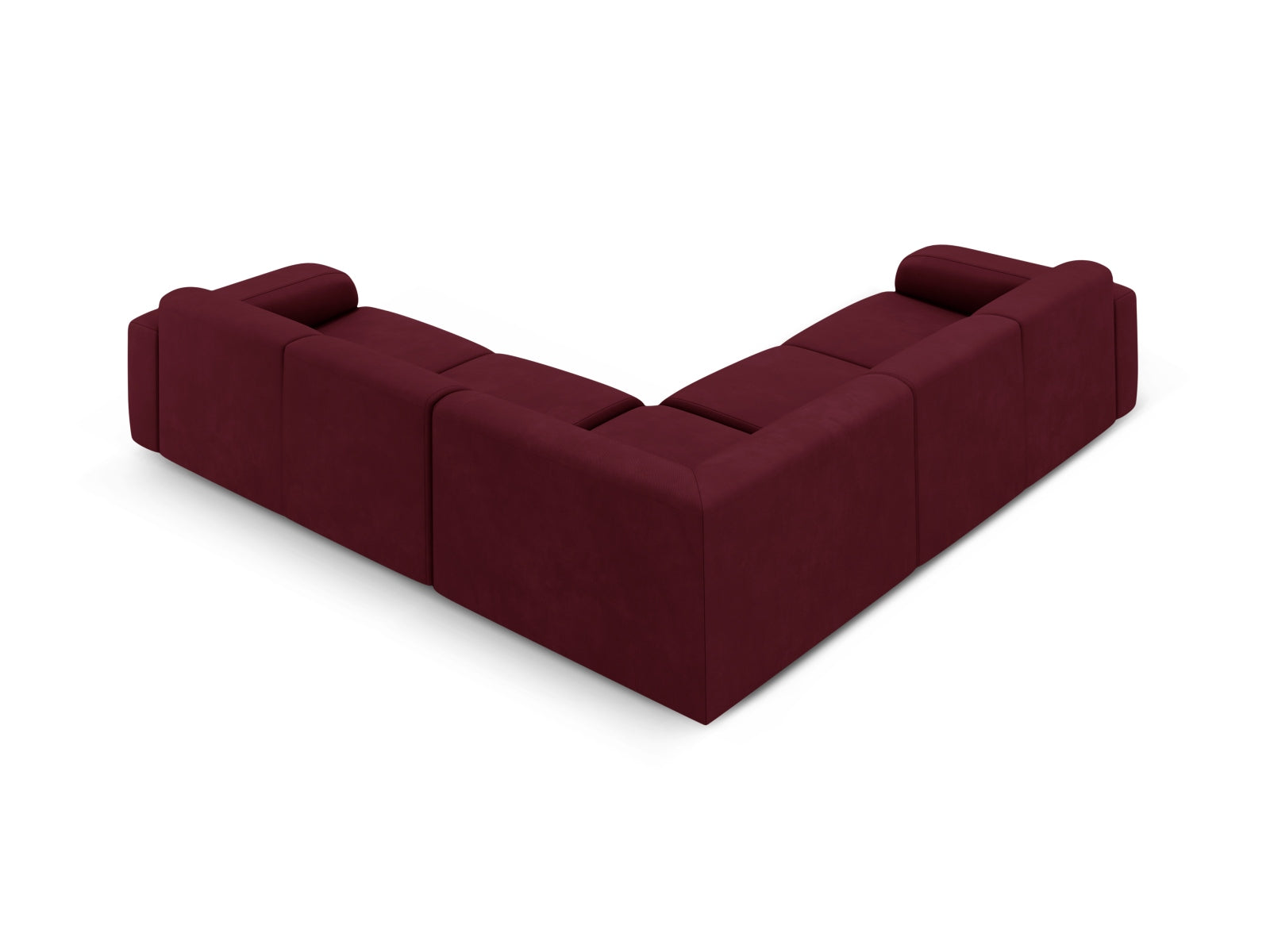 Molino Symmetrical Ecksofa 5 Sitzer in Bordeaux präsentiert im Onlineshop von KAQTU Design AG. Ecksofa ist von Micadoni