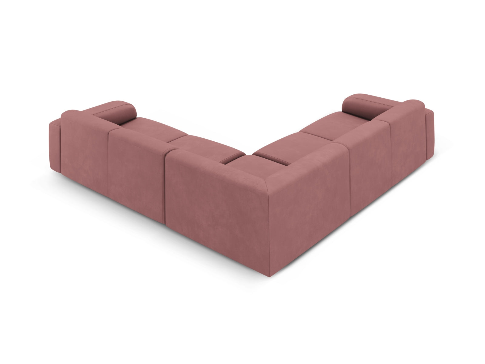 Molino Symmetrical Ecksofa 5 Sitzer in Pink präsentiert im Onlineshop von KAQTU Design AG. Ecksofa ist von Micadoni