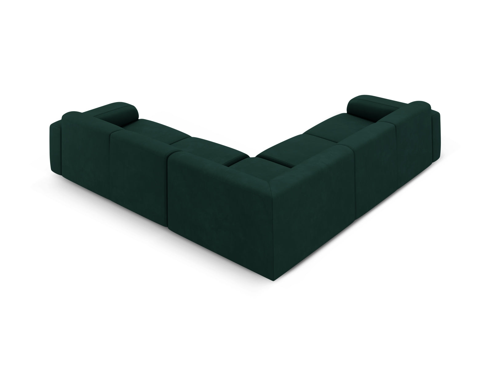 Molino Symmetrical Ecksofa 5 Sitzer in Bottle Green präsentiert im Onlineshop von KAQTU Design AG. Ecksofa ist von Micadoni